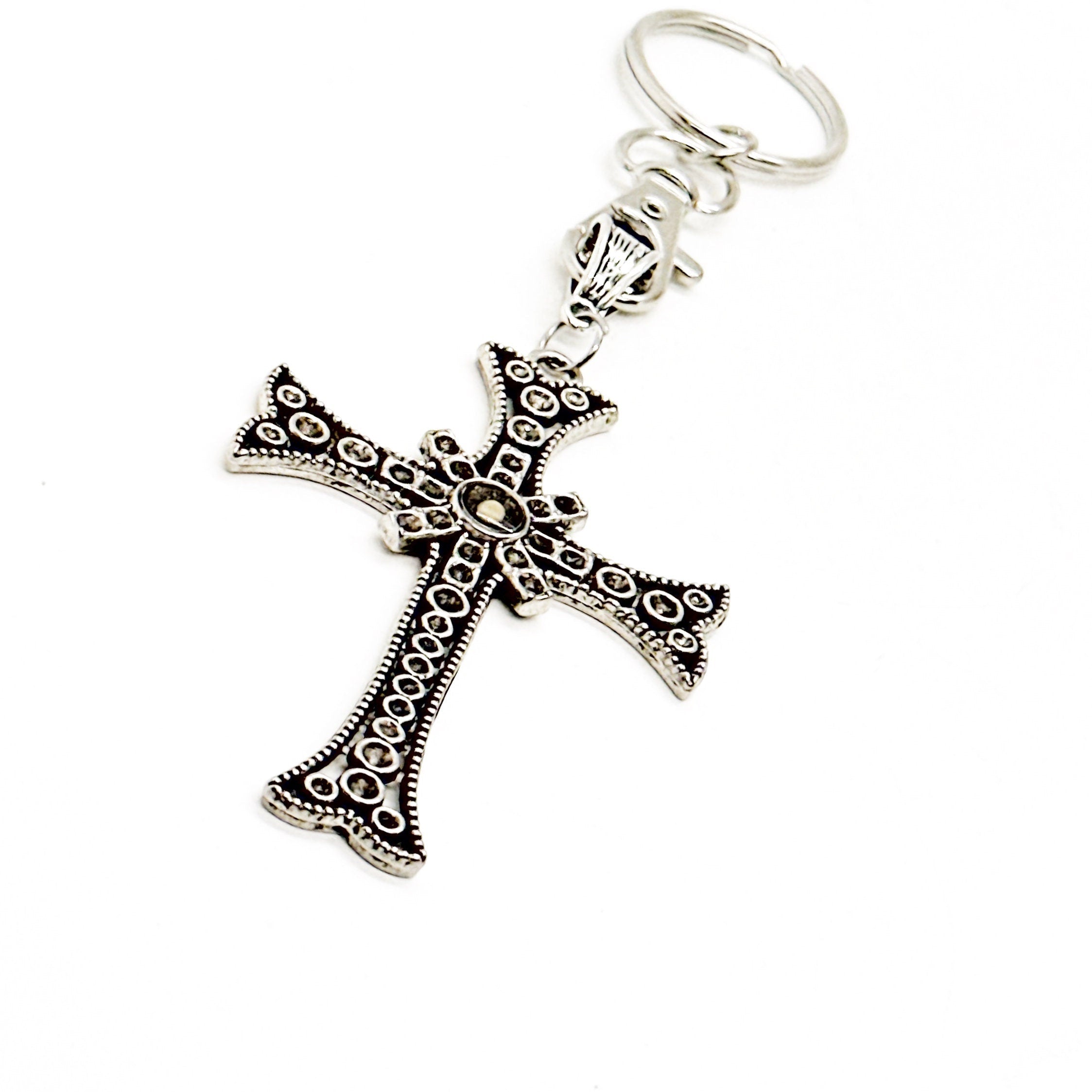 Mustard Seed Large Cross Charm Keychain, Matthew 17 20, Mountain Moving Faith, Mustard Seed Faith, Christian Gifts, Sickness Gifts