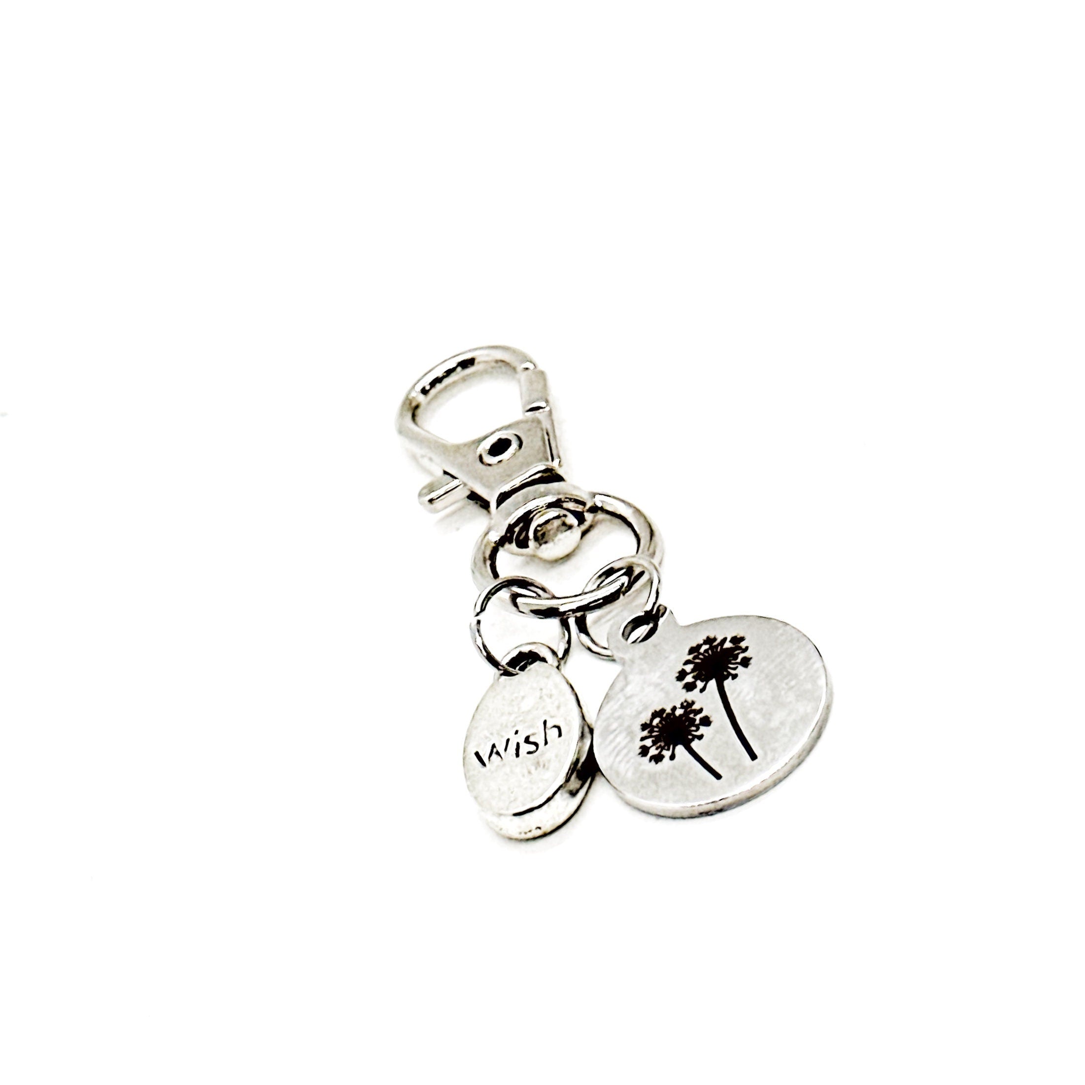 Dandelion Wish Clip On Charm, Make Wishes Gift, Daughter Gift, Wife Gift, Son Gift, Dream Big, Birthday, Going To College, Granddaughter
