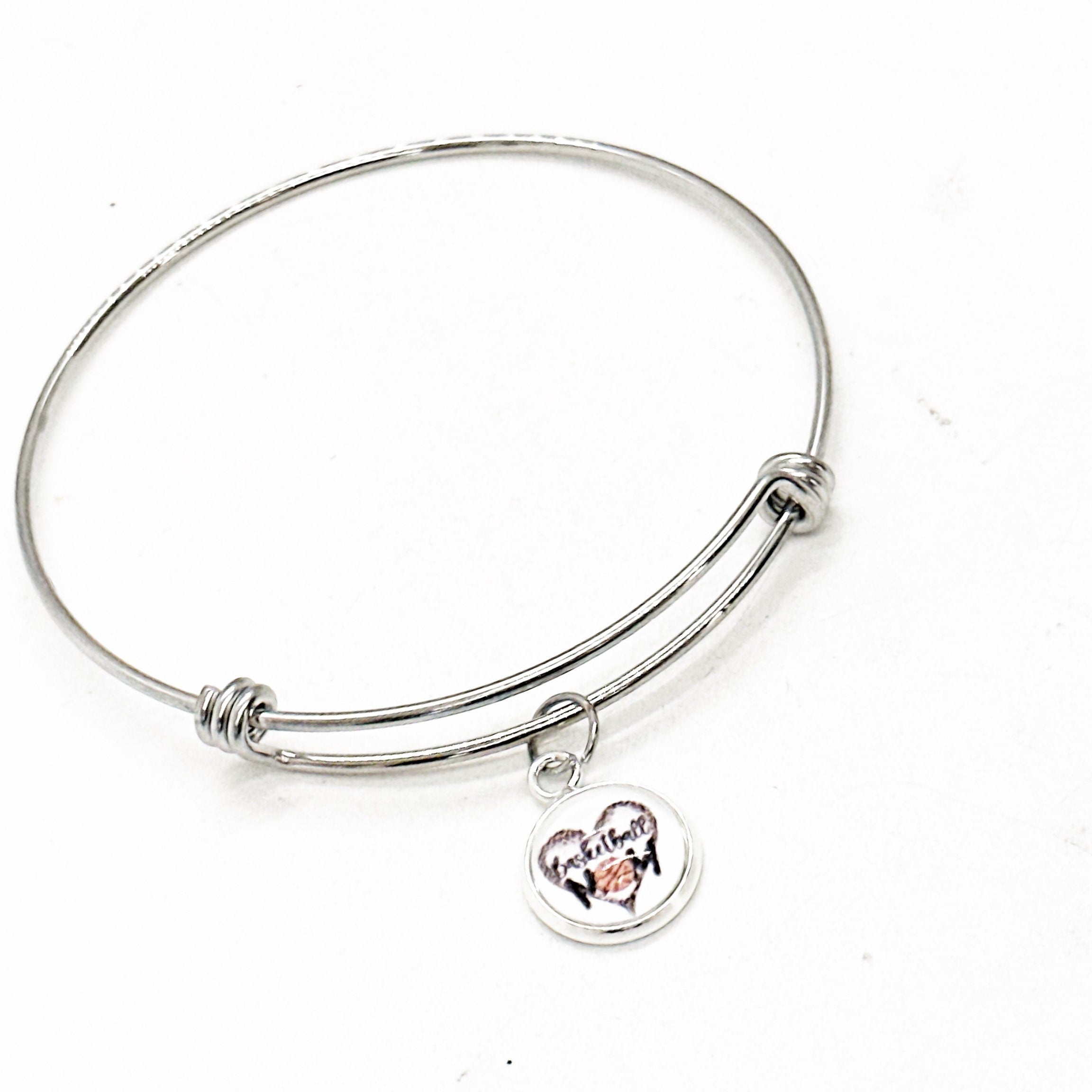 Basketball Mom Charm Bracelet, Basketball Mom Gift,  Basketball Gift For Her, Wife Gift, Team Mom, Coach’s Wife, Jewelry Gifts