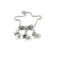 Initial and Birthstone Charm Bracelet, Mothers Day Gifts, Mom Gift, Family Charms, Wife Gift, Grandmother Gift, Daughter Gift, Gift For Her