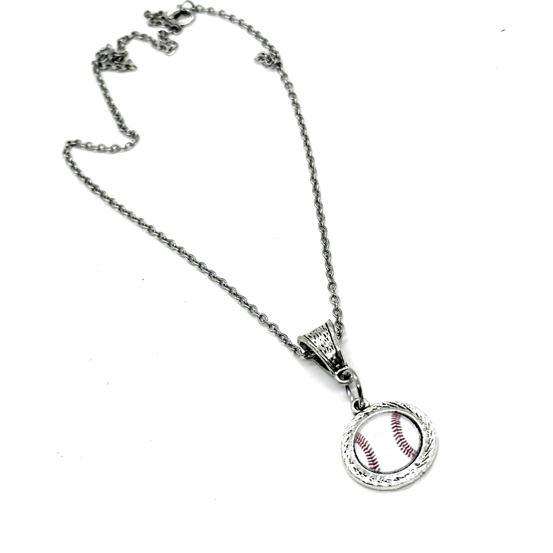 Baseball Pendant Necklace, Mom Gift, Wife Gift, Gift For Her, Sports Mom, Baseball Girlfriend, Team Mom, Friend Gift, Senior Mom Gift