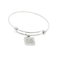 Stainless Steel Dont Get Your Tinsel In A Tangle Bracelet, Holiday Jewelry Christmas Gift Funny Quote Charm Bangle Stocking Stuffer