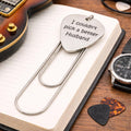 I Couldn't Pick A Better Husband Paperclip Bookmark Stainless Steel Engraved Charm Gift For Husband