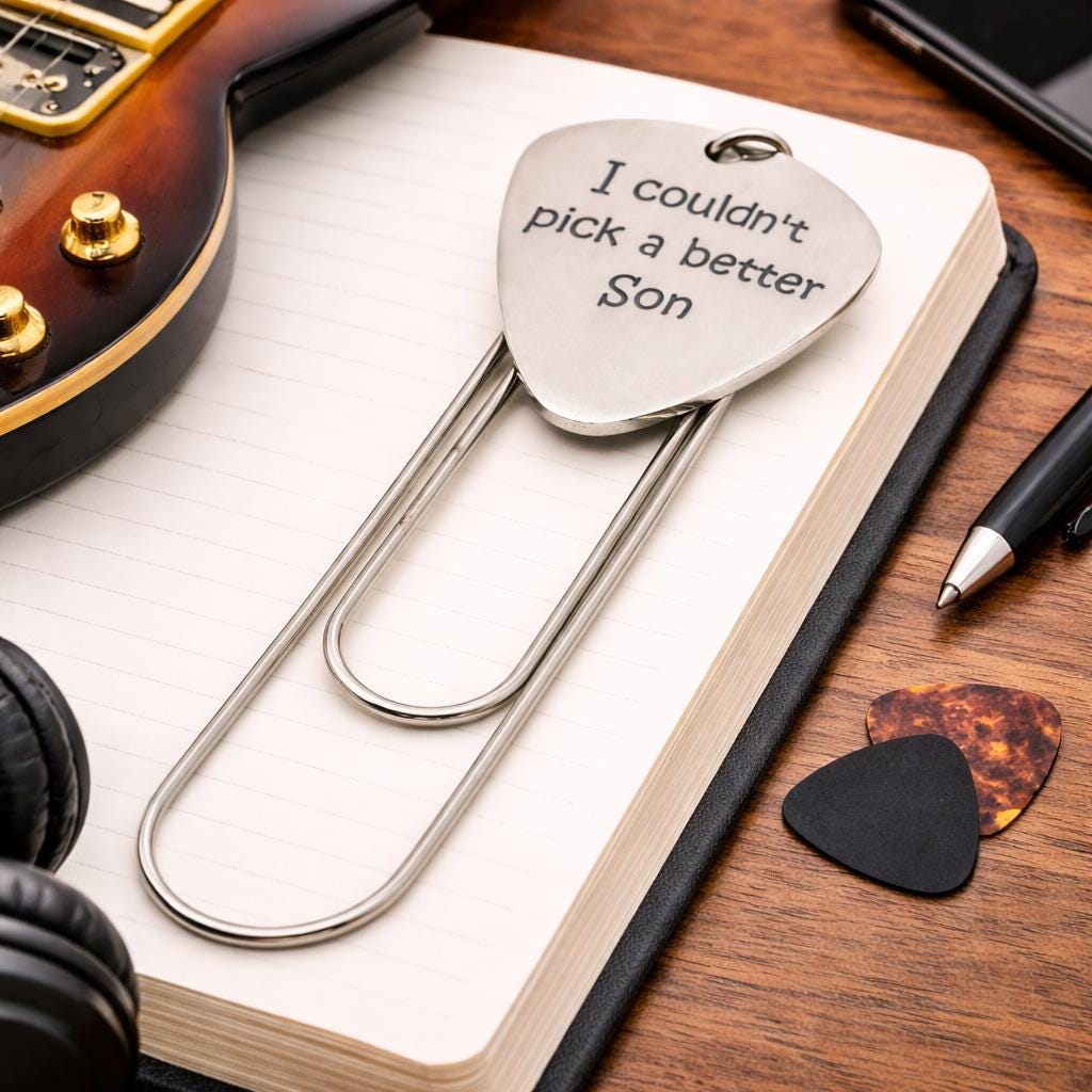 I Couldn't Pick A Better Son Paperclip Bookmark Stainless Steel Engraved Charm Gift For Son